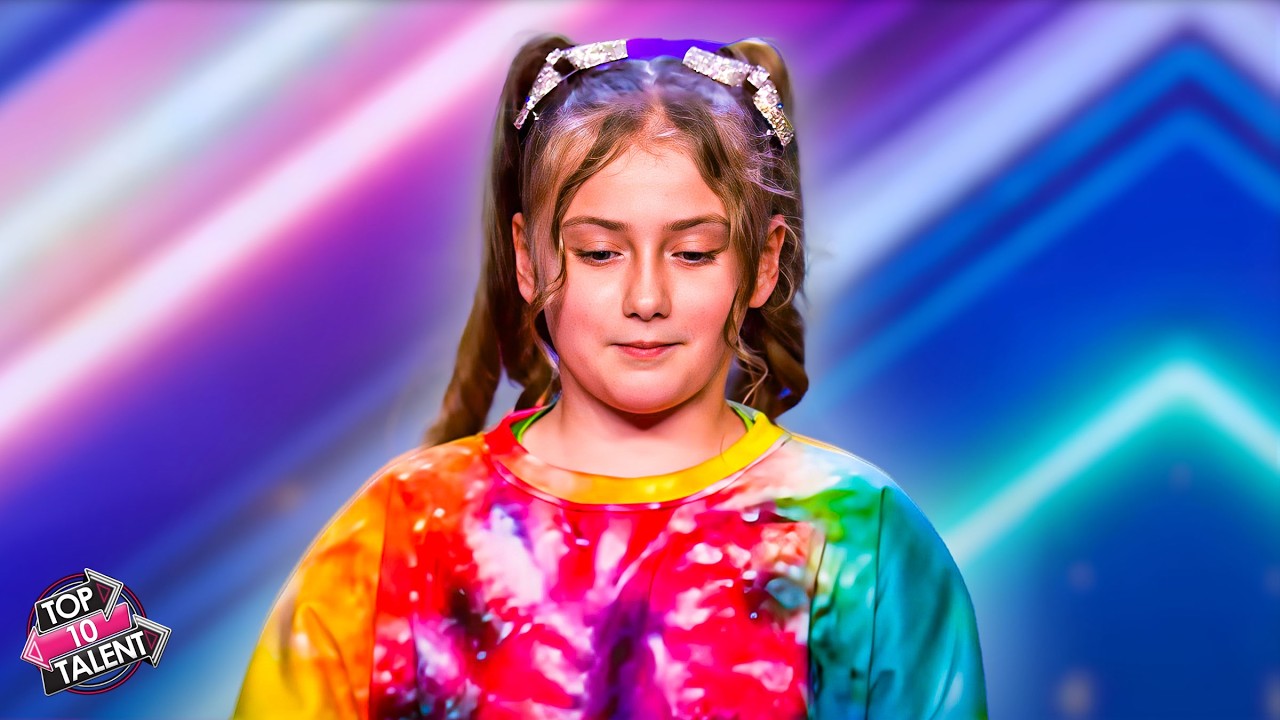 9-Year-Old Girl Is So SHY Until She Opens Her Mouth To Sing... 👀