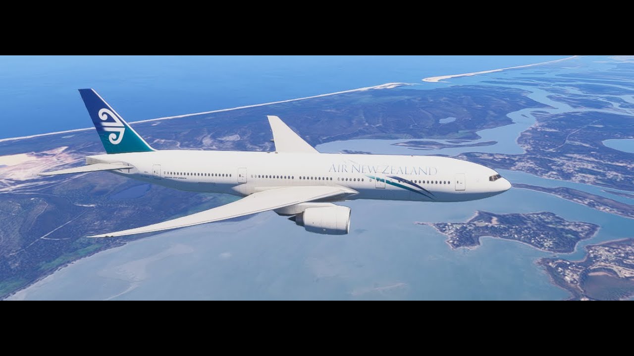 Air New Zealand Auckland to Brisbane pmdg 777-200ER msfs2024