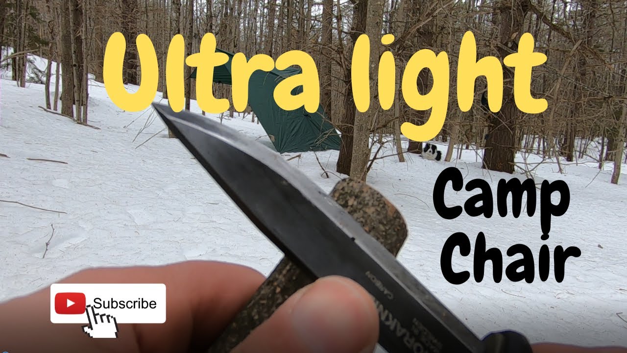 DIY ultra light camp chair hack!     (with the DD superlight tarp)