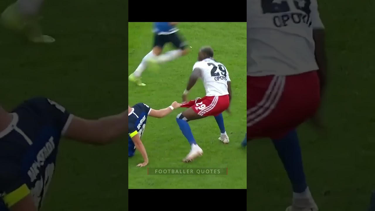 🔴 Aaron Opoku Hilarious Kick | Footballer Quotes #shorts