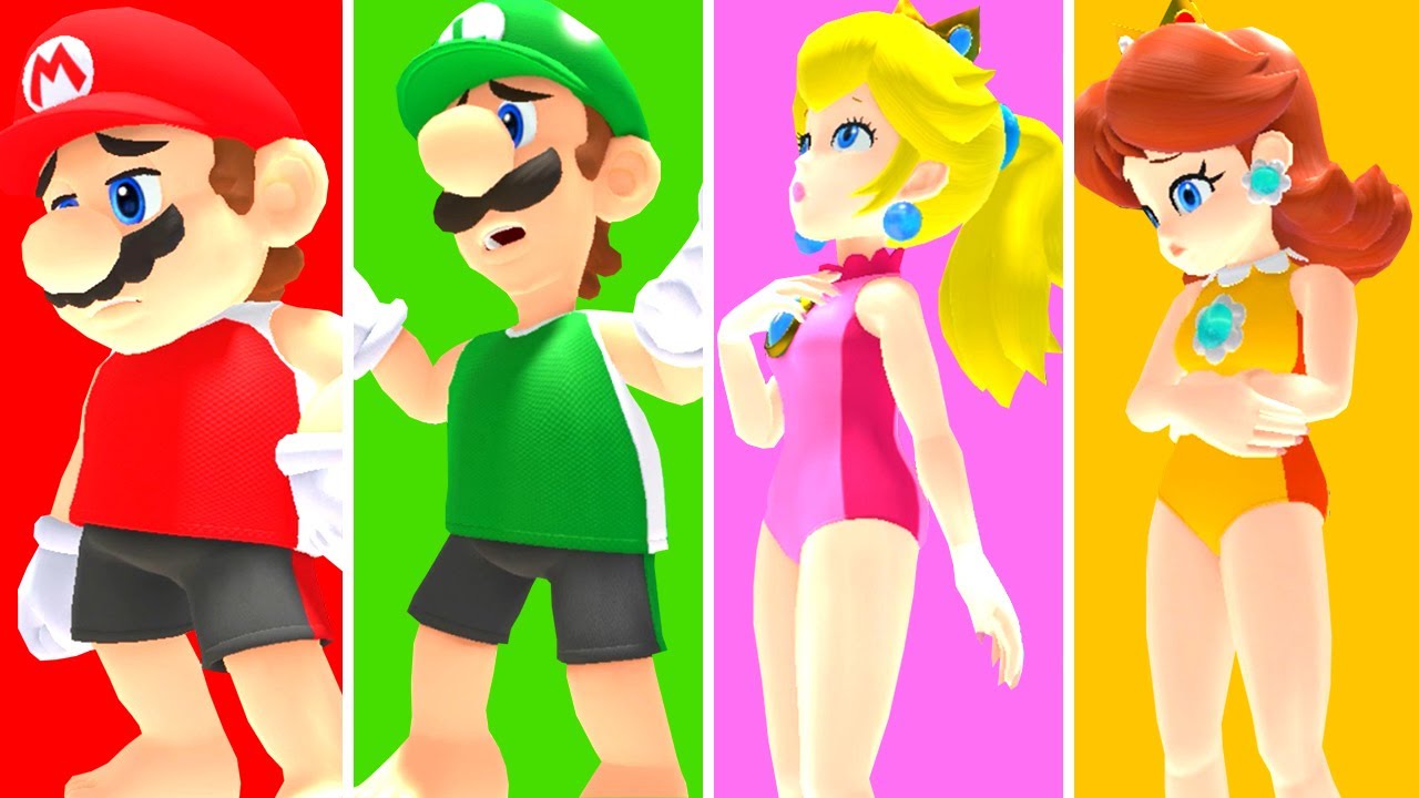 Mario & Sonic at the Olympic Games Tokyo 2020 - All Losing Animations (Gymnastics)