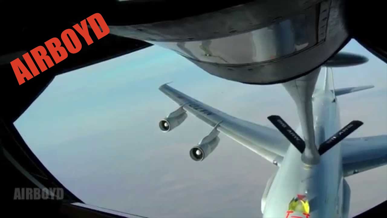 E-3 AWACS Refueling Flight