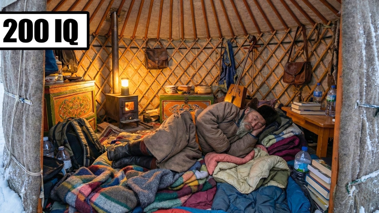 How Homeless Mongolian People Sleep In A Freezing Tent Without Heating