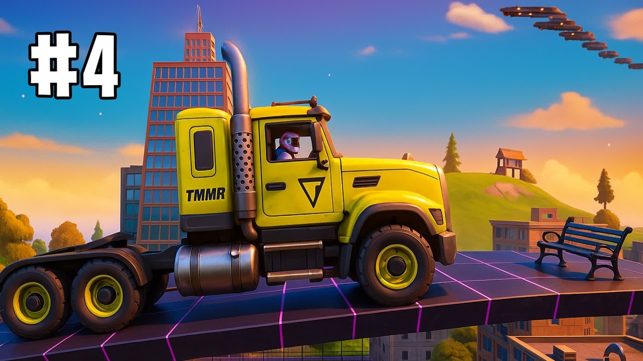 HARD CAR PARKOUR #4 (3416-1321-9456) FORTNITE CAR HARD DEATHRUN