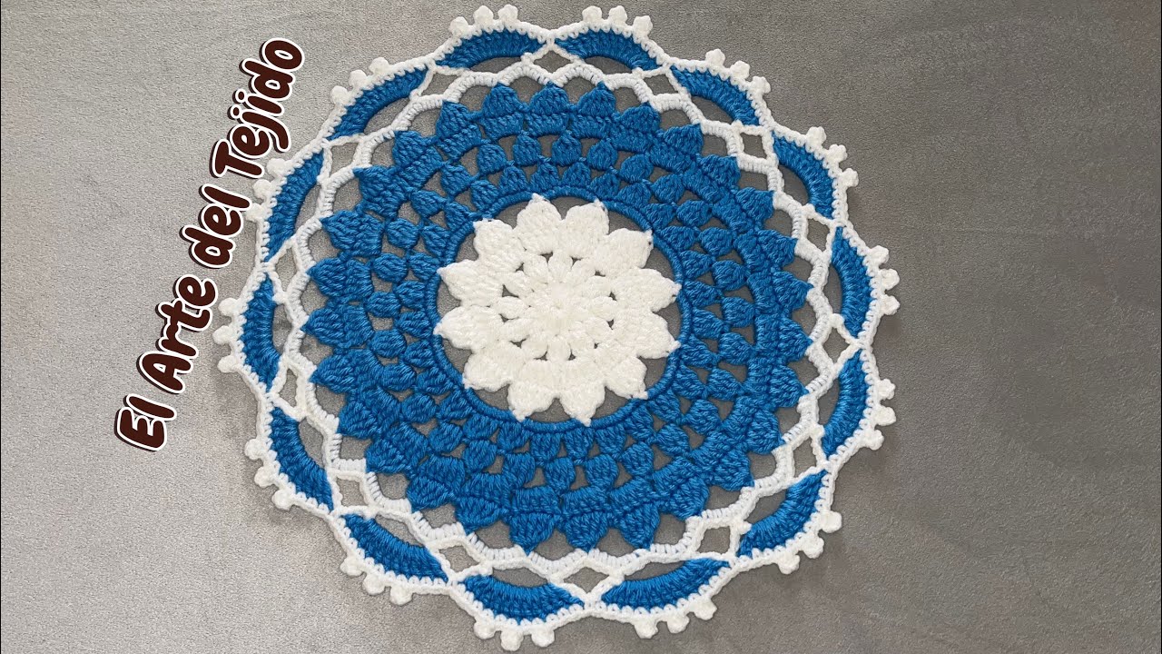 Carpeta/ tapete tejido a crochet paso a paso