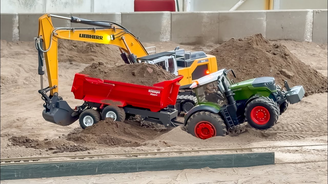 TRACTOR RESCUE! MEGA RC TRACTORS AND RC TRUCKS COLLECTION