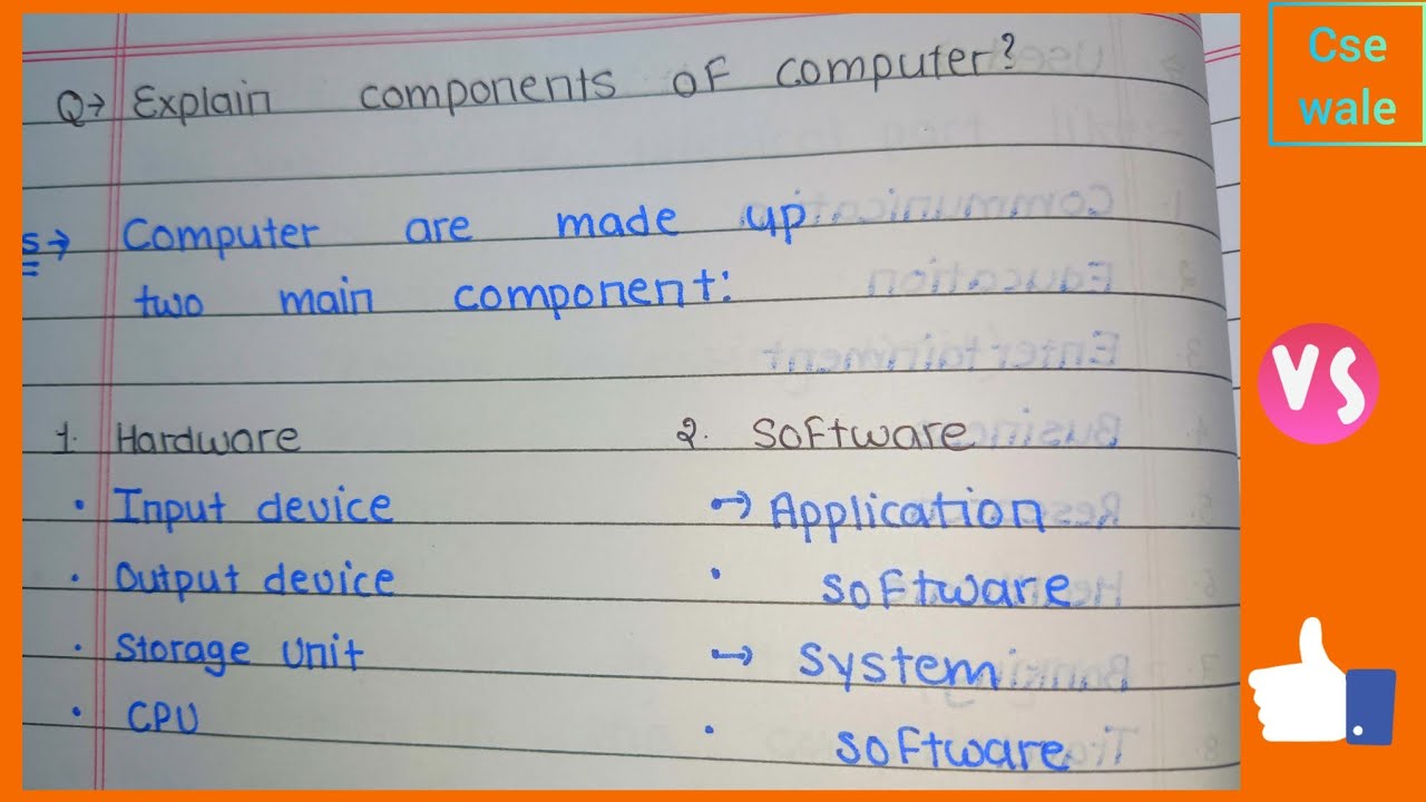 computer component || input output storage  CPU || computer|| part 2 || cse wale