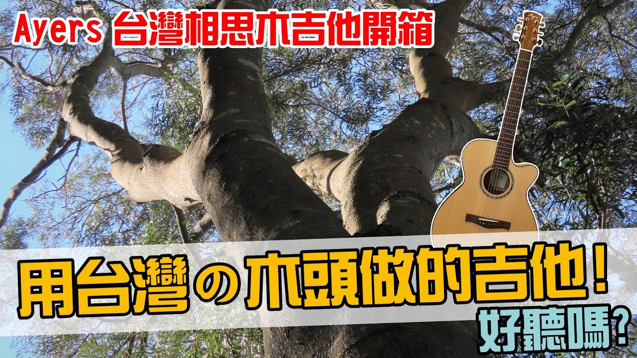 用台灣土生土長的木頭做的吉他，好聽嗎？Ayers 台灣相思木全單吉他開箱！【Bai tone】