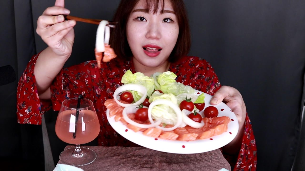 [같이먹는 상황극] 나랑 생연어 맛집갈래?