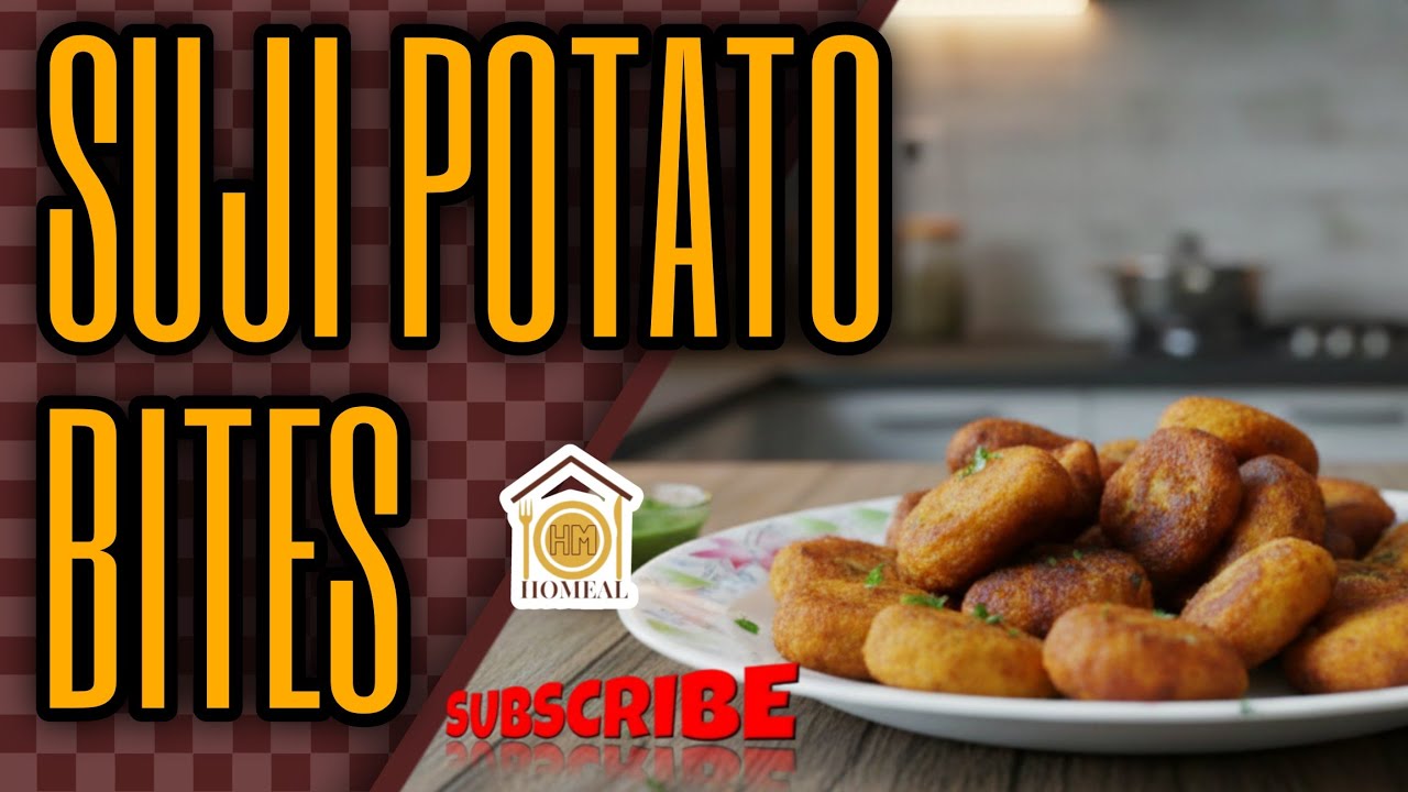 Aisi recipe ajtk kisi ne nahi bnayi 😋😱| SuJI POTATO BITES 🥔 | INDIAN SNACKS BY HOMEAL 