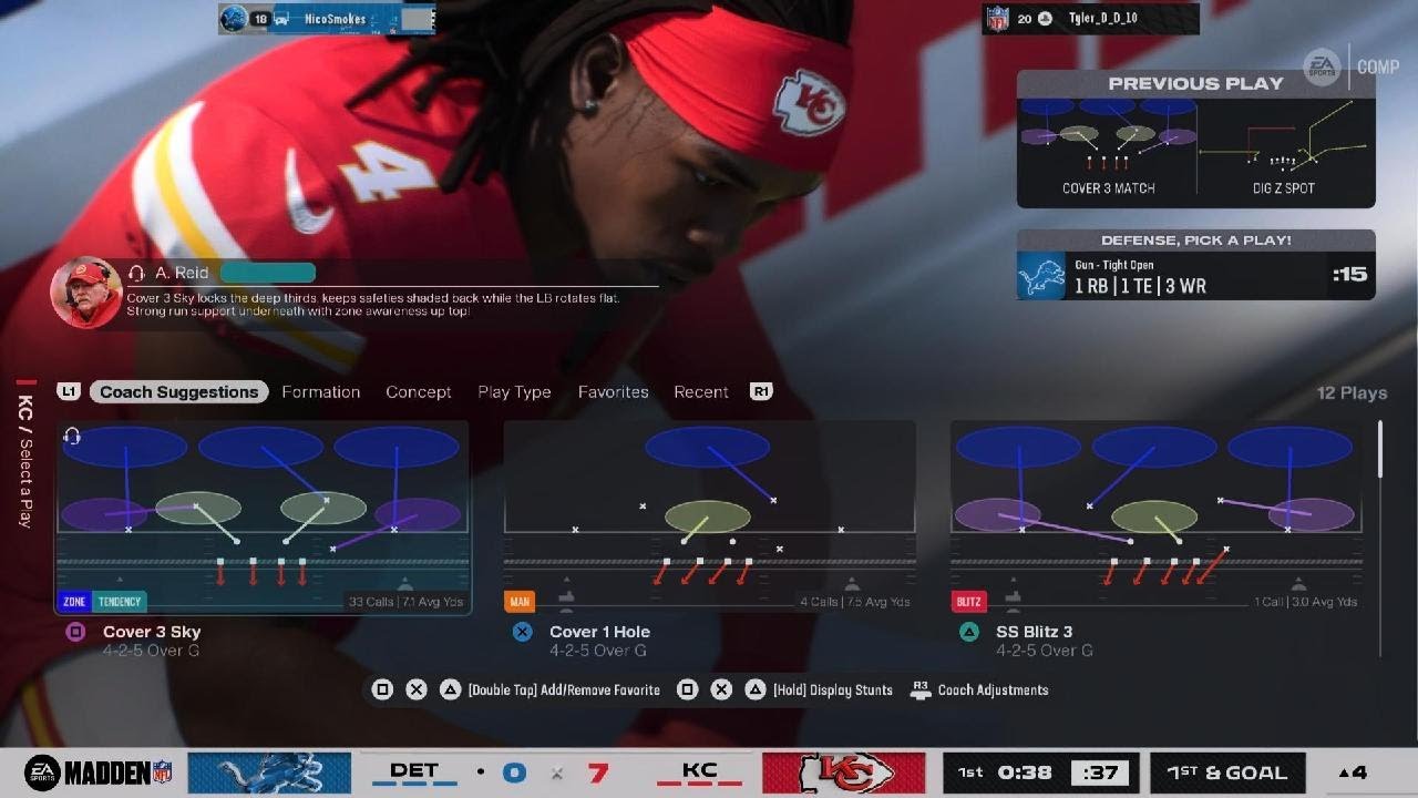 Chiefs vs Lions