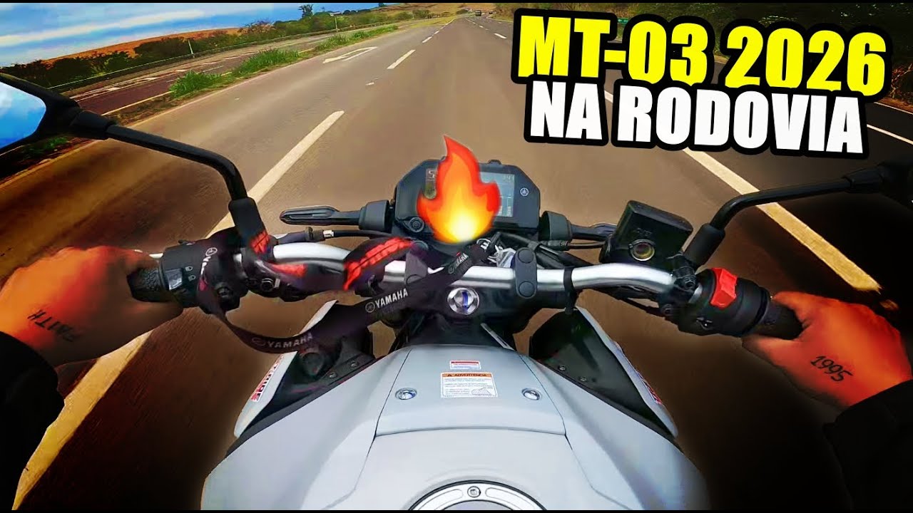 YAMAHA MT-03 2026 surpreendeu NA RODOVIA!