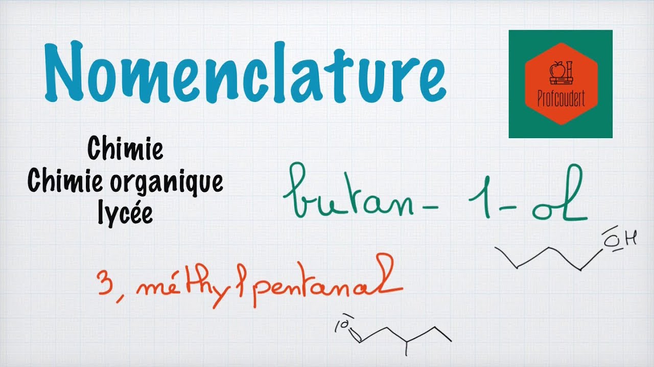 La nomenclature en chimie organique