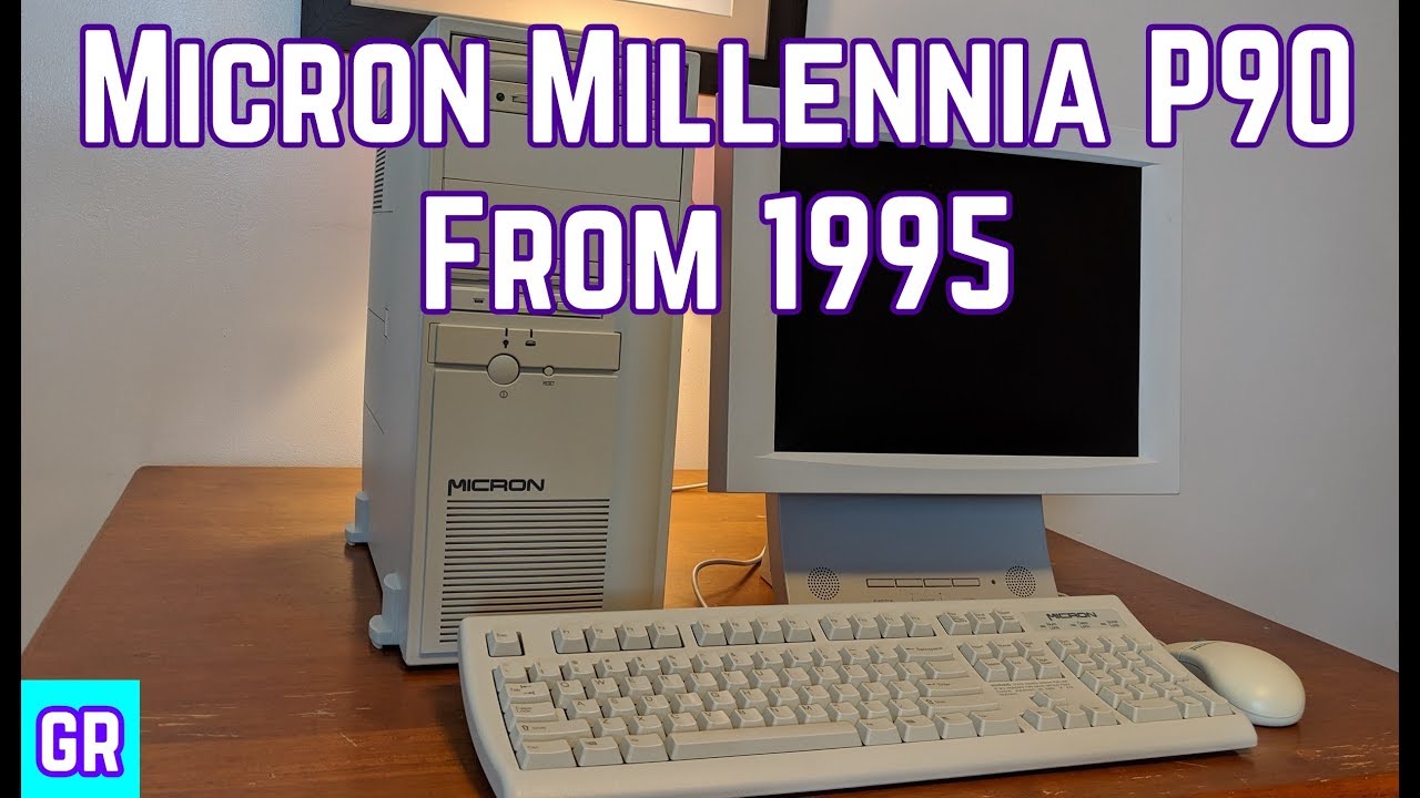 Vintage Micron Millennia P90 Desktop Computer from 1995