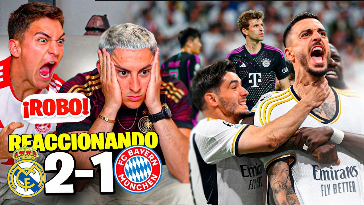 REACCIONANDO al MADRID 2-1 BAYERN MÚNICH ¡Siempre igual con este equipo!