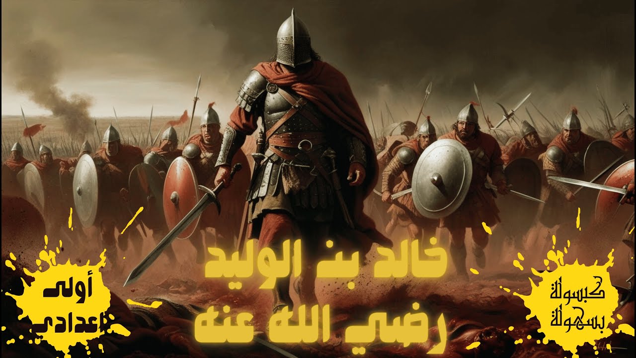 خالد بن الوليد للصف الأول الإعدادي  |  أعظم قائد عسكري في التاريخ (خالد بن الوليد !!) أولى إعدادي