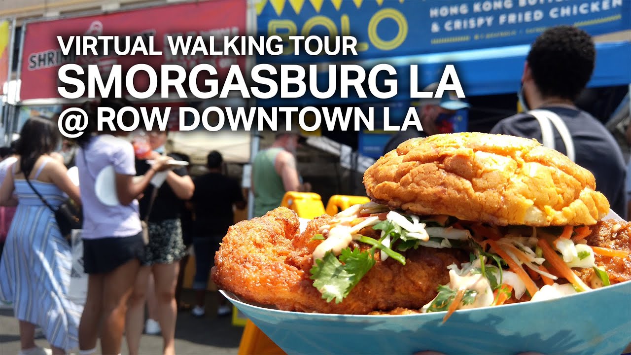 [LA Street Walking Tour] Smorgasburg Los Angeles, ROW Downtown LA [4K]