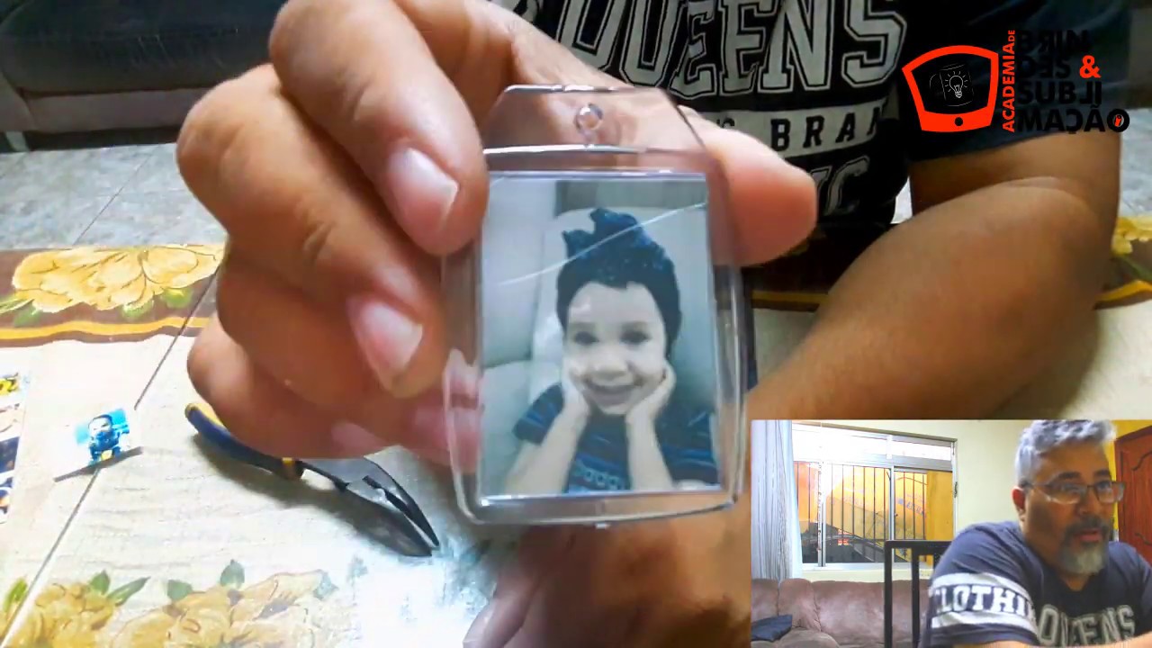 DIY - Faça Voce Mesmo Chaveiro Foto de Acrílico simples e fácil e onde compra