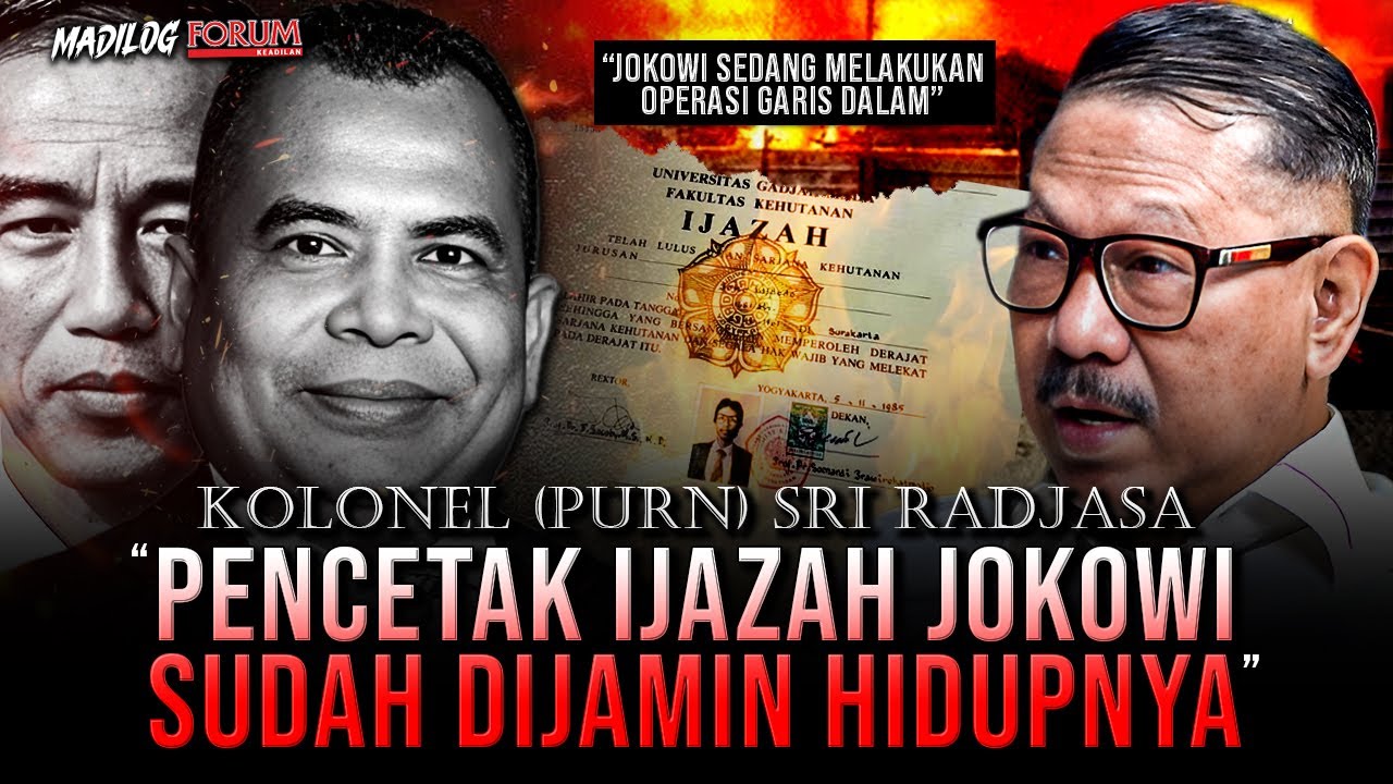 MANTAN INTEL BIN MENDUGA IJAZAH JOKOWI DIBUAT PADA 2012-2014