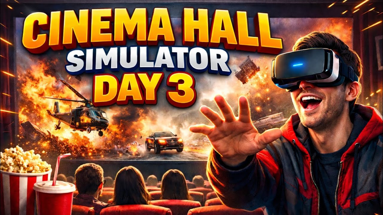 Cinema Hall Simulator Day 3 | Big Action Movie & Full Cinema Upgrade 🔥