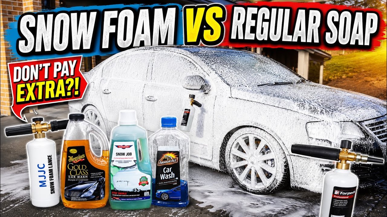 SNOW FOAM WASH VS REGULAR WASH (Bowden's Snow Job)