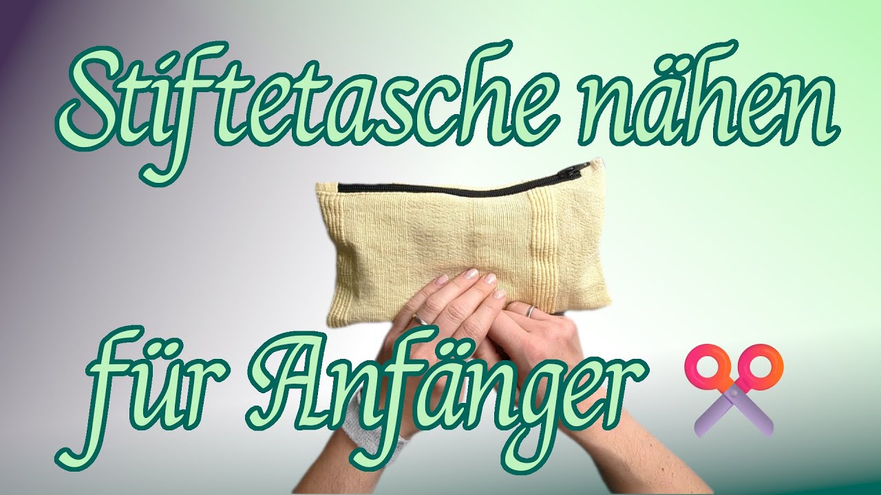 🪡🖍️Endlich Ordnung: So nähst du eine super einfache Stiftetasche von A bis Z! 🤩