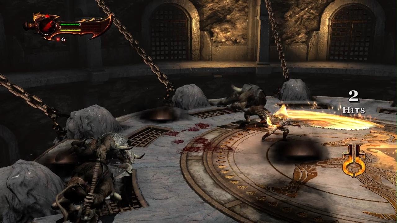 God of War III Combat Arena - Chaos - Wraiths + Élite Minotaurs - No Magic, Lvl 1 Health and Item