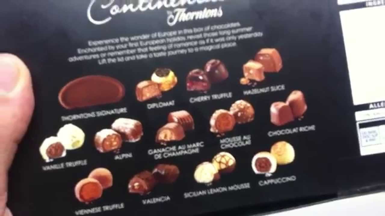 Thorntons Continental chocolates review