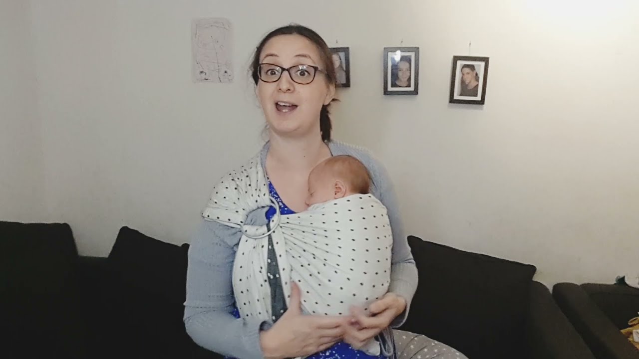 sling nouveau né, démarrage bébé à bras
