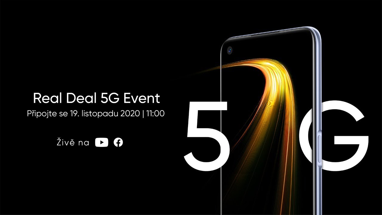 The real Deal 5G Event | realme 7 5G online přenos z uveden&iacute; pro Českou republiku