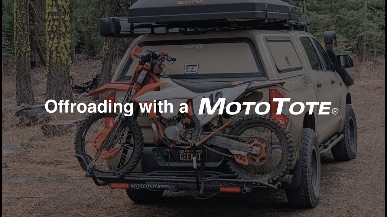 Offroading with a Motorcycle Hitch Carrier
