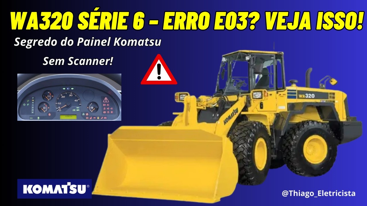 Панель мониторинга погрузчика Komatsu WA200/WA320 серии 6 | Коды ошибок и диагностика #komatsu