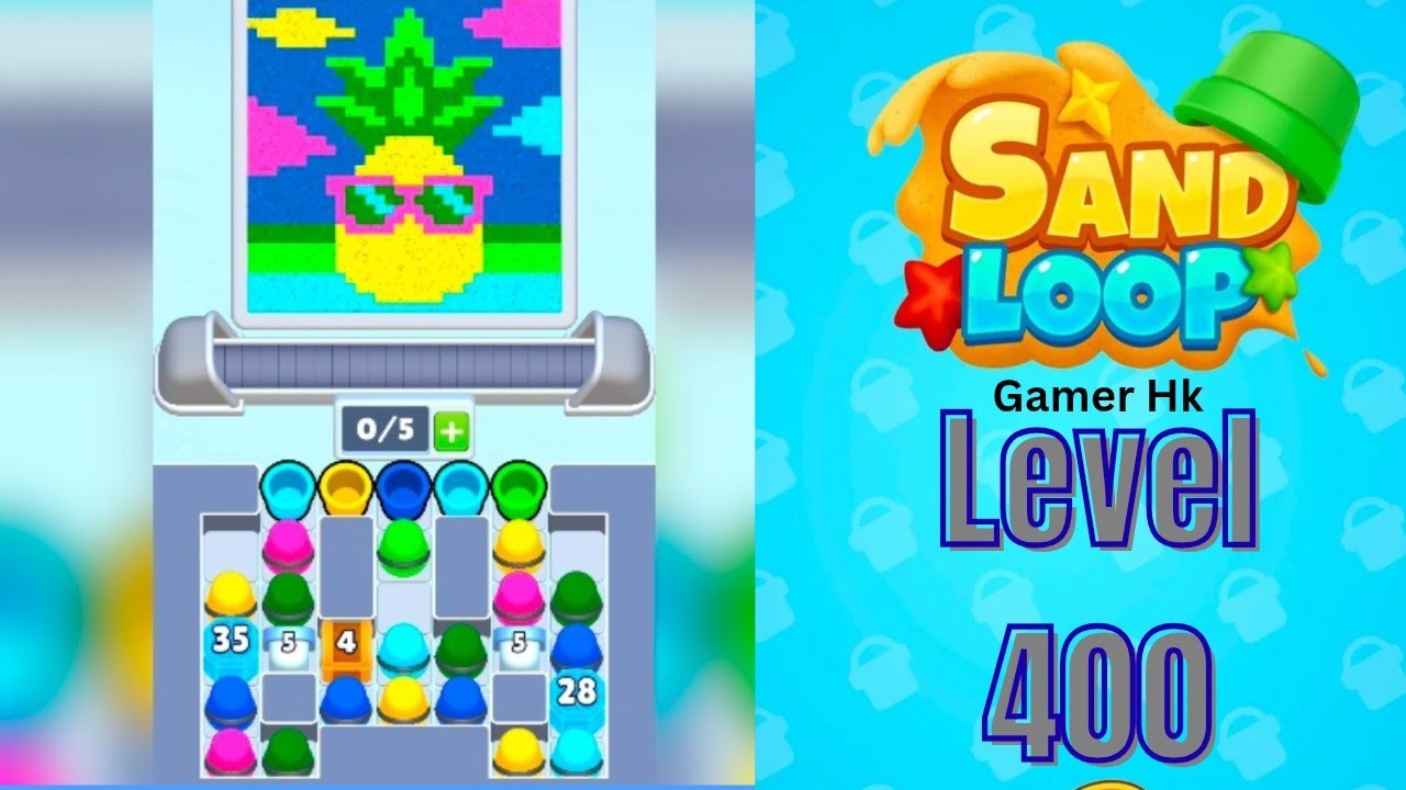 Sand loop level 400 Super Hard level Walkthrough Solution 