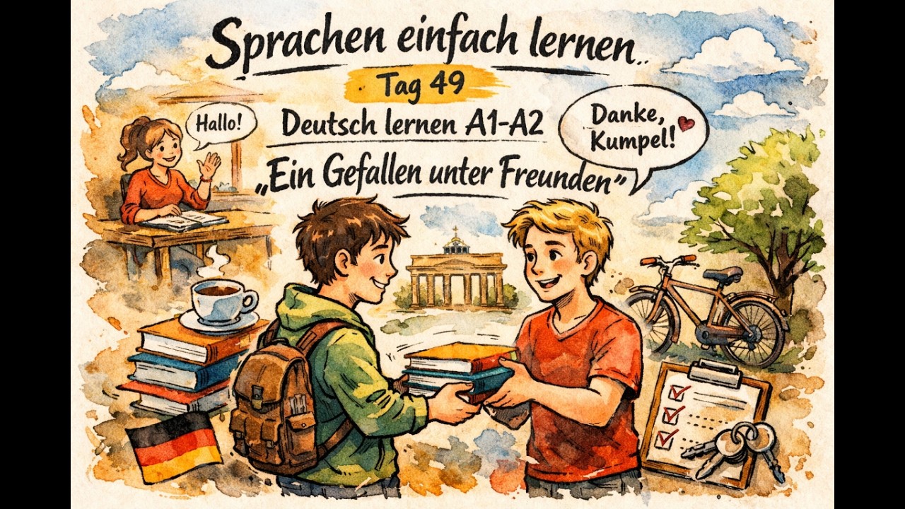 Tag 49 Deutsch lernen A1-A2 