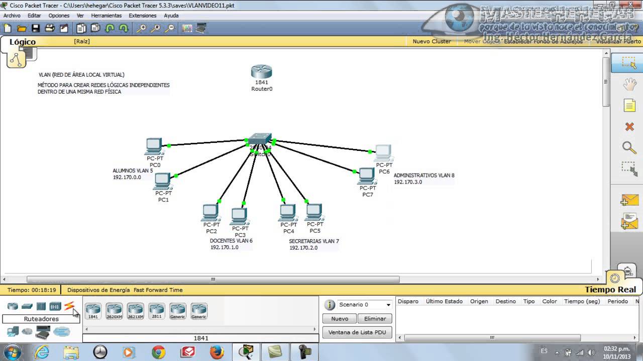 11 - VLAN (Red de Área Local Virtual) en Packet Tracer (CYERD)