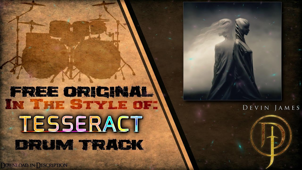 Tesseract Style Progressive Djent Metal Drum Track | 122 BPM | Free WAV Download