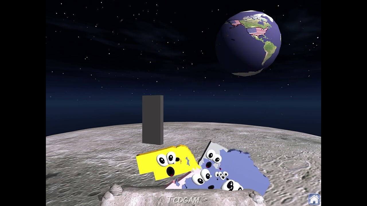 I created 3 explosions for the price of 1 on the Moon!