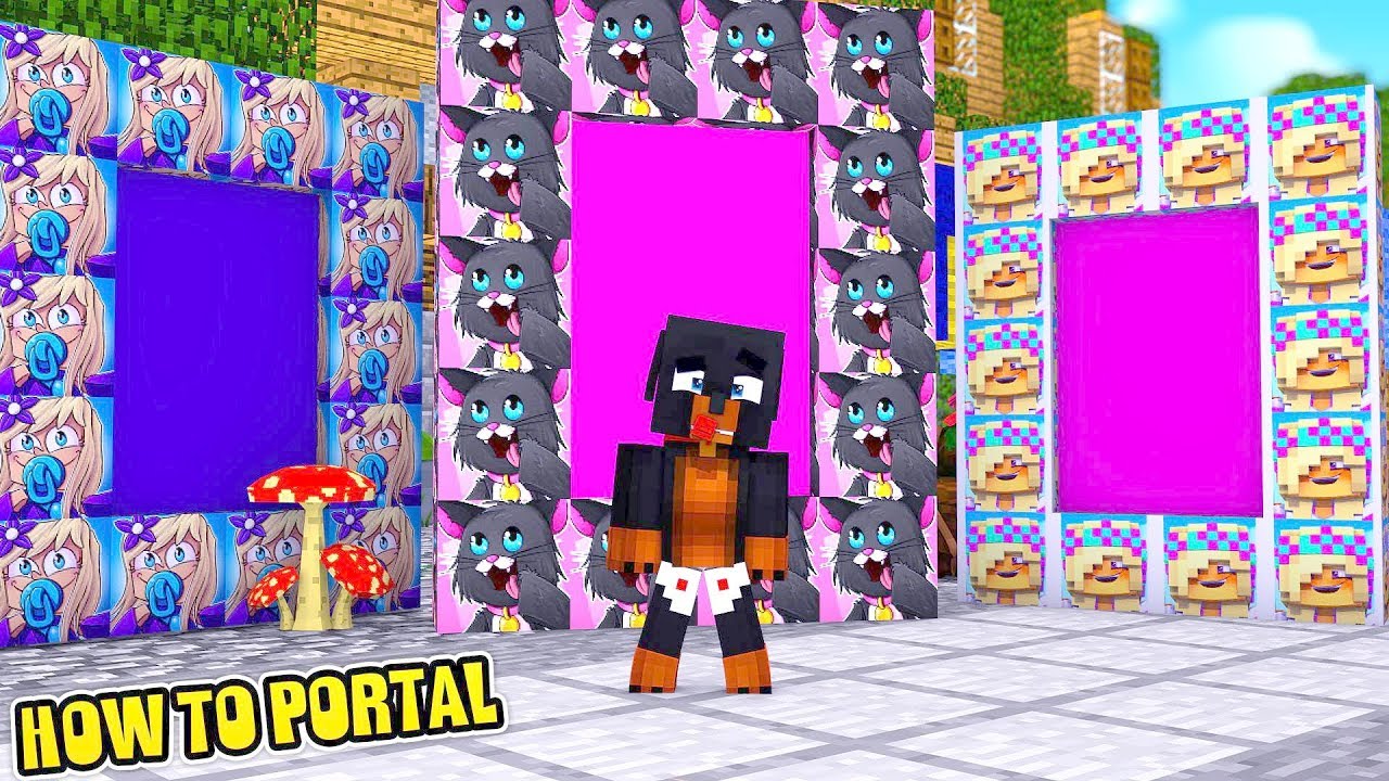 Minecraft - HOW TO PORTAL TO YOUR EX-GIRLFRIEND - CASSIE BABY ANGEL & BABY LEAH