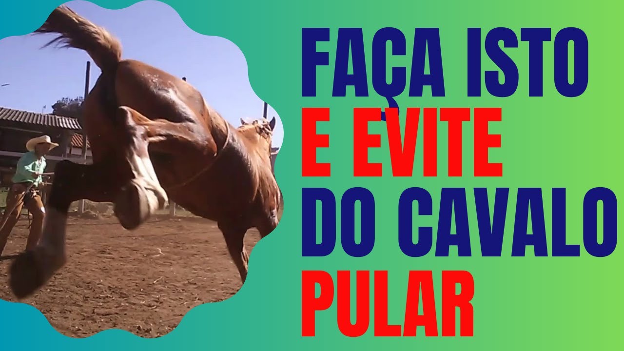 Faça isto pro cavalo não pular , evitando acidente