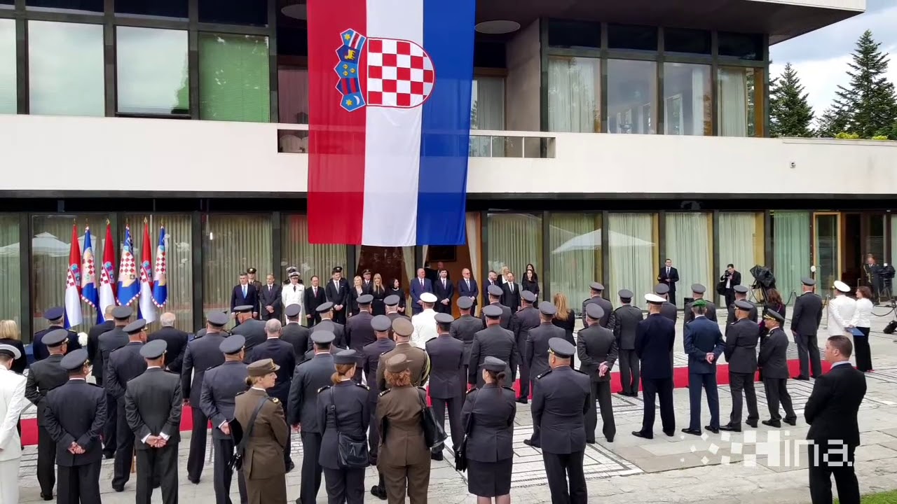 Predsjednički prijam u prigodi Dana hrvatske vojske i Dana hrvatske kopnene vojske