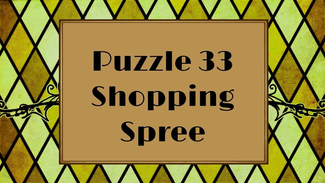 Professor Layton and the Azran Legacy - Puzzle 33: Shopping Spree