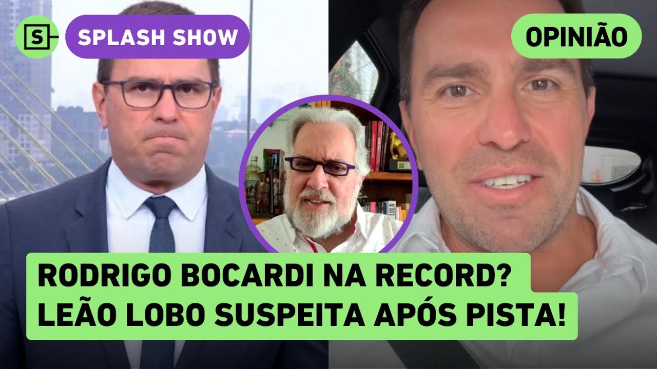 Rodrigo Bocardi na Record? Jornalista dá pista após ser demitido da Globo; Leão Lobo especula!