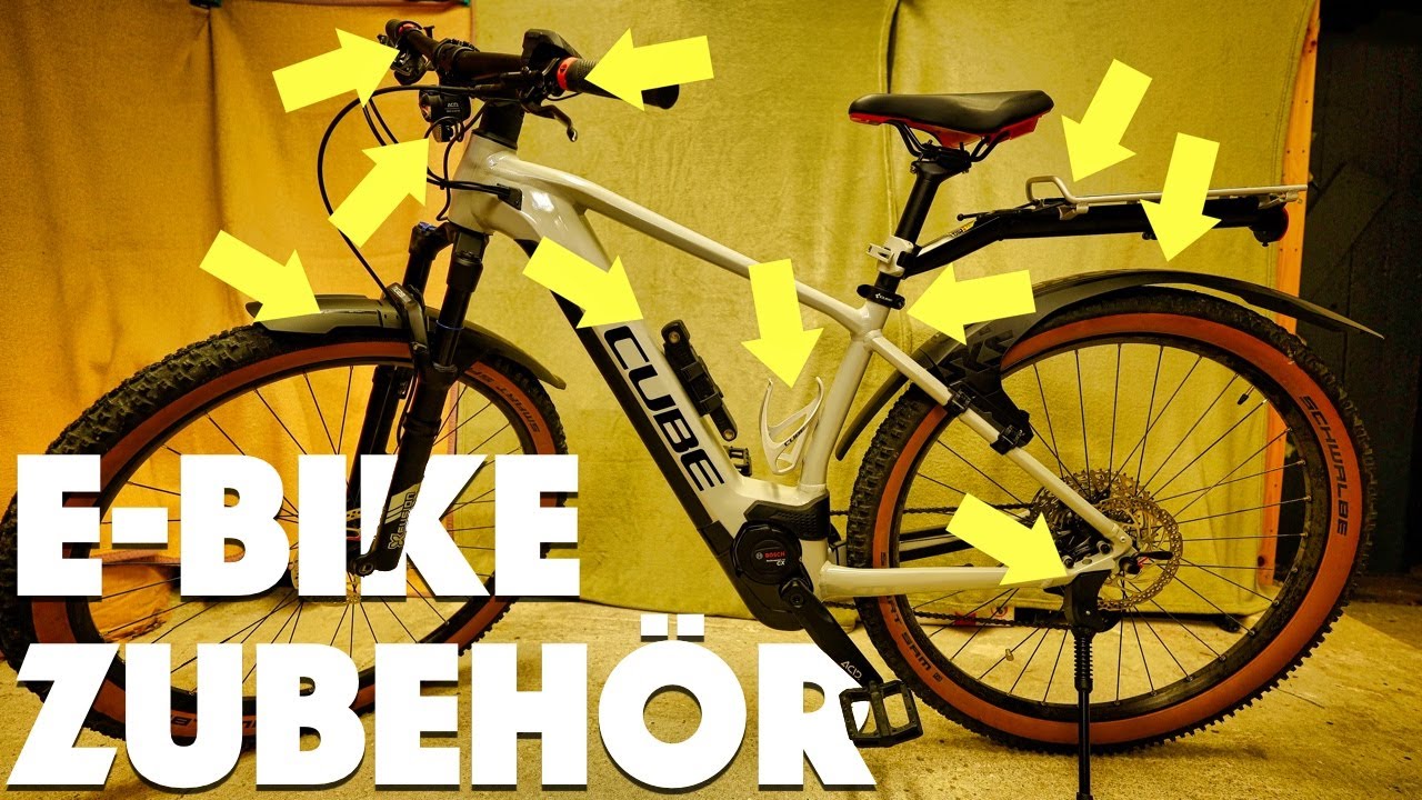 E-Bike Zubehör 2023 LED Beleuchtung, Fernlicht, Schloss, Klingel, Gepäckträger - Cube Reaction Pro