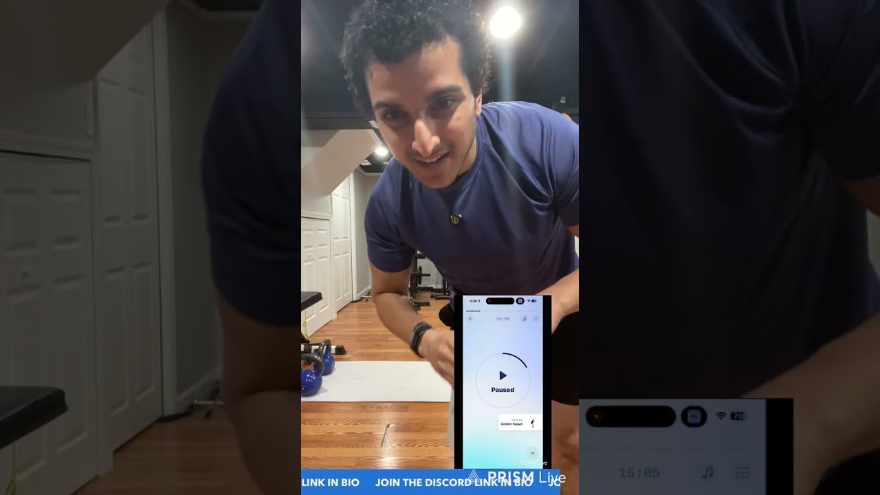 Upper body kettle bell workout live stream