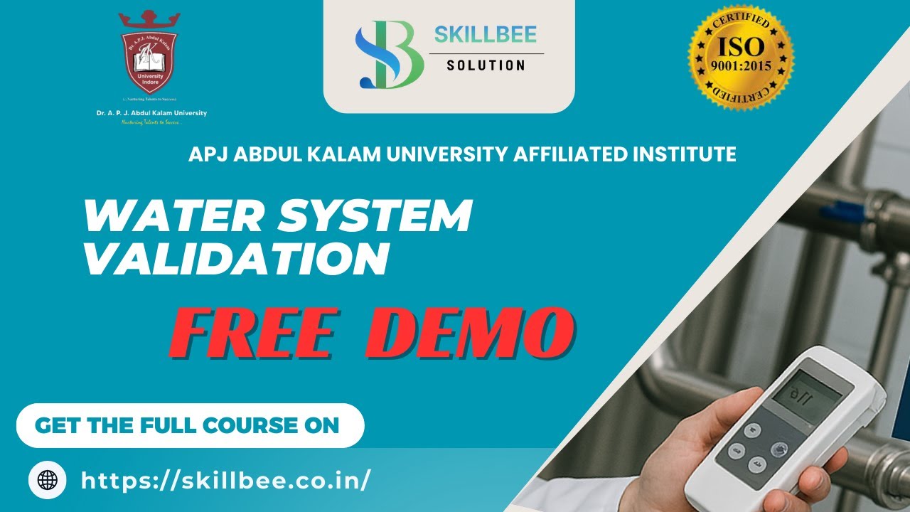 Water System Validation Demo | Water system validation in pharma | Water syatem skillbee