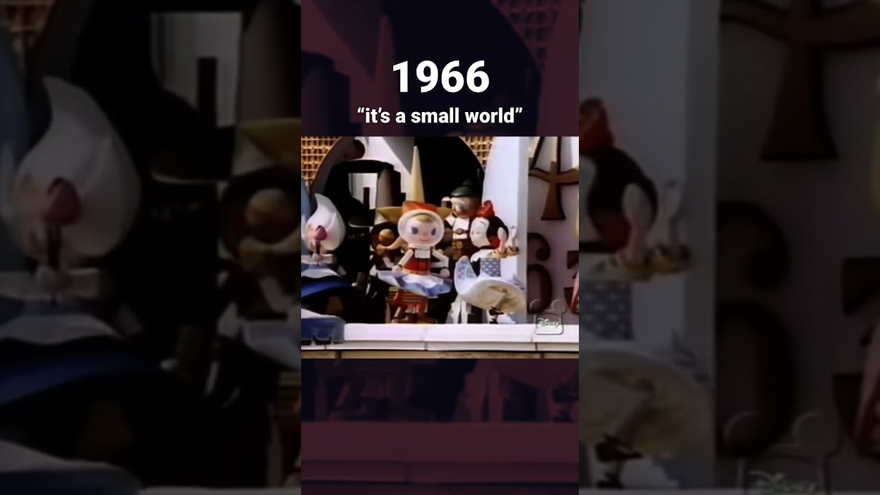 1966 Disneyland&rsquo;s &ldquo;it&rsquo;s a small world&rdquo; - Opening Day 😃 #disney #1960s #fantasy #disneyland