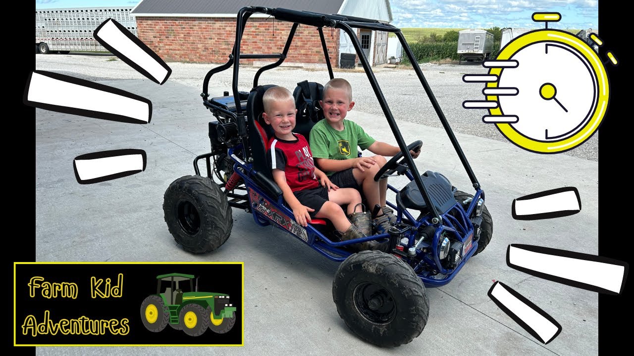 We Surprised the Kids with a Go Kart | New Toy to Ride Around the Farm