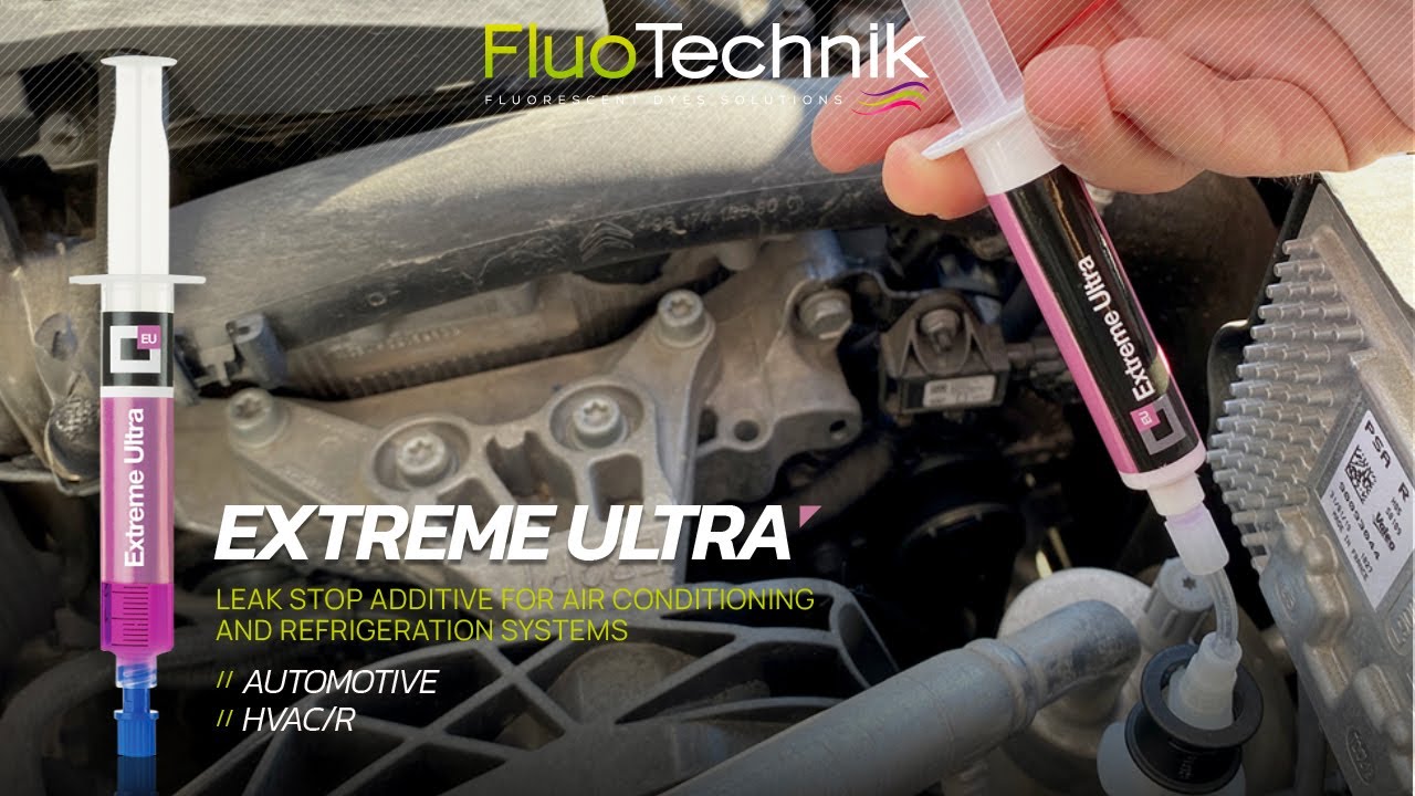 Stop leak additive for automotive air conditioning systems