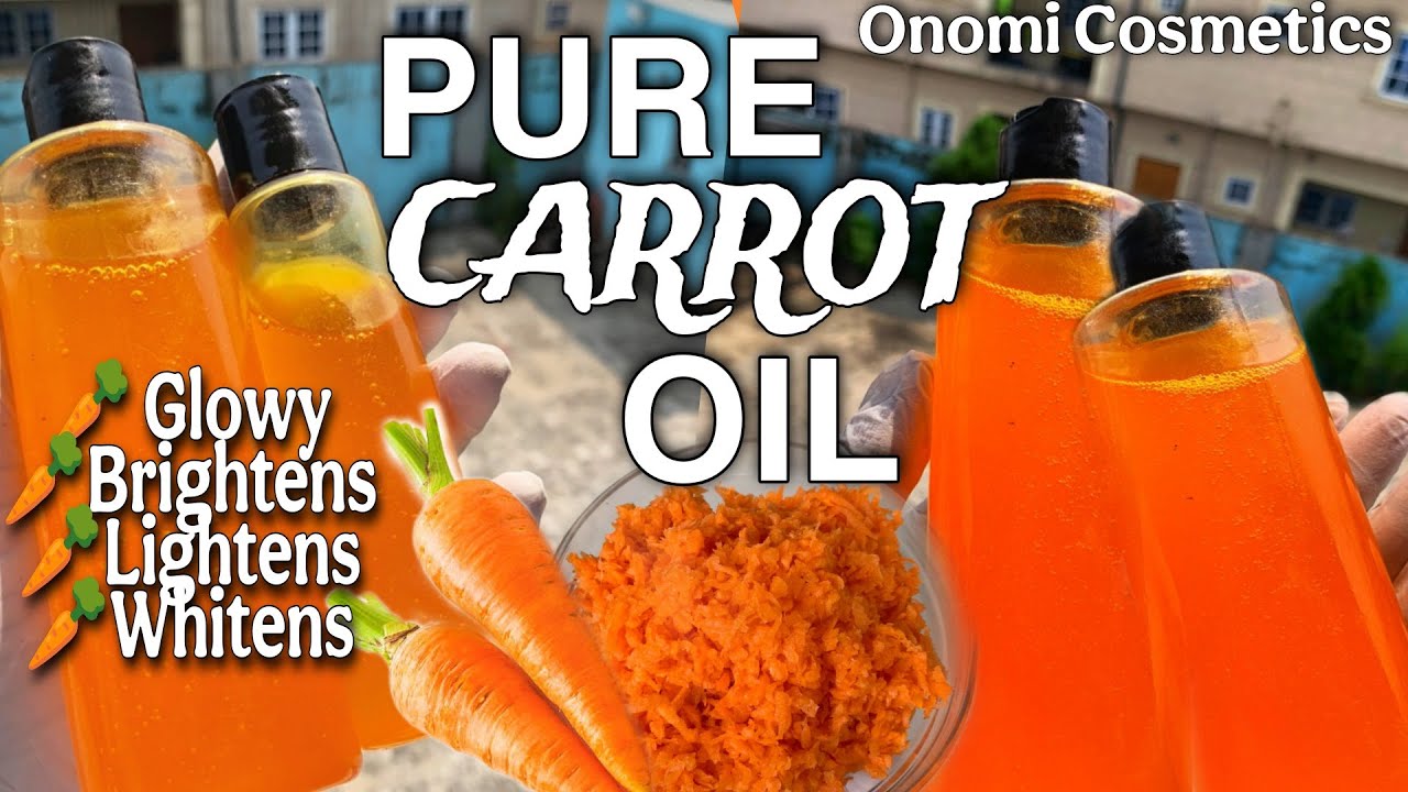 HOW TO MAKE CARROT OIL FROM SCRATCH🍑 | FOR LOTION, SCRUBS, SOAPS, OILS PRODUCTION #carrot #carrotoil