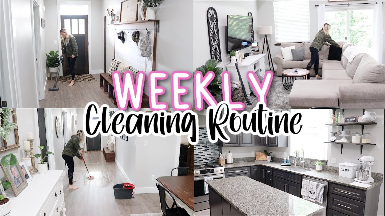 ✨ WEEKLY CLEANING ROUTINE ✨ Whole House Clean With Me // CLEANING MOTIVATION